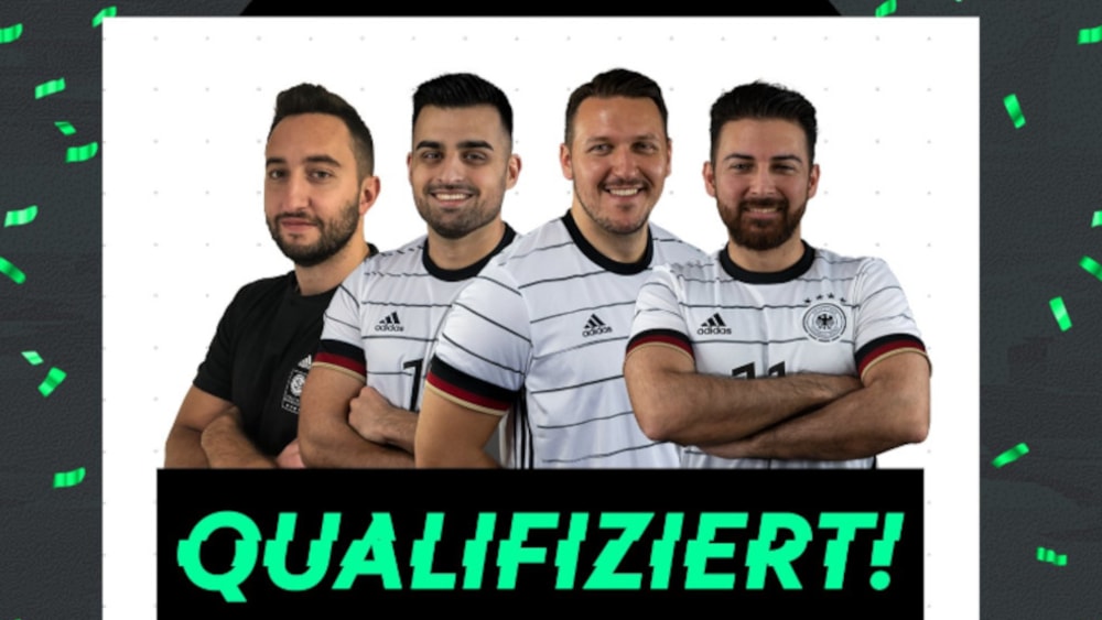 Teilnahme gesichert: Die deutsche PES-Nationalmannschaft hat sich für die eEURO qualifiziert.