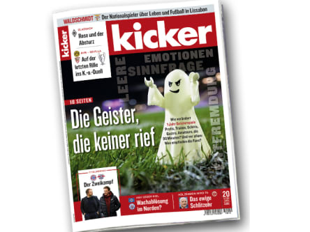 Ein Jahr Geisterspiele - die große kicker-Titelgeschichte in der Montagsausgabe.