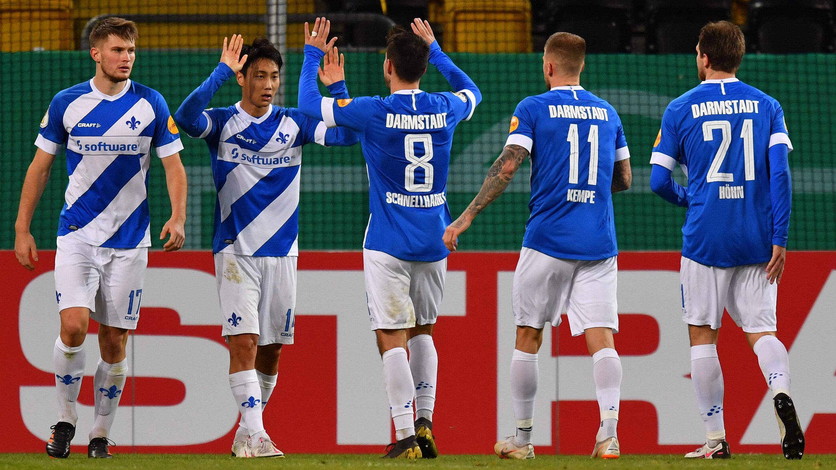 SV Darmstadt 98 Dritter Sieg und drei Tore für Runde drei kicker