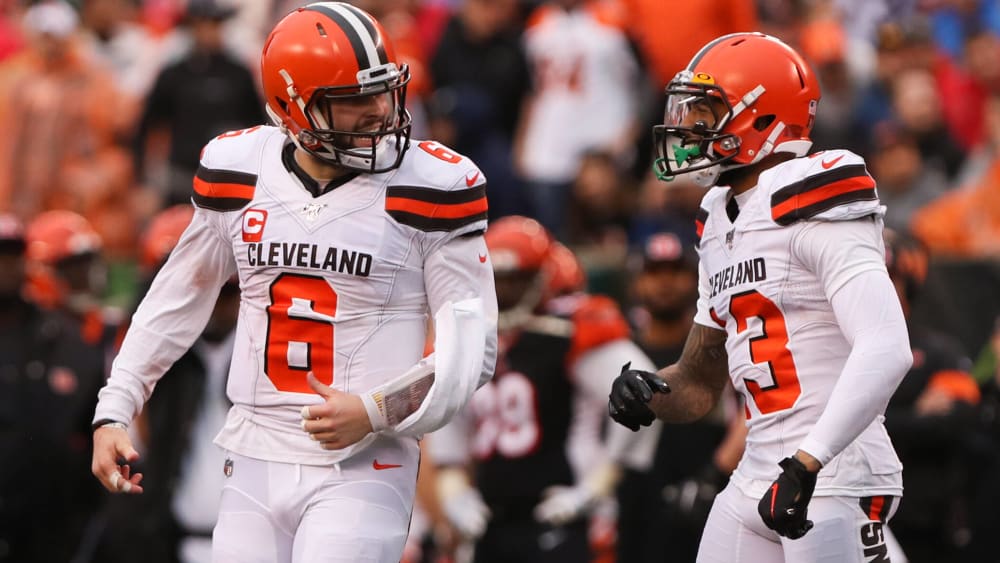 Baker Mayfield und Odell Beckham Junior spielen zusammen bei den Cleveland Browns.