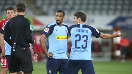 Alassane Plea (links) und Jonas Hofmann sind Spieler von Borussia Mönchengladbach.