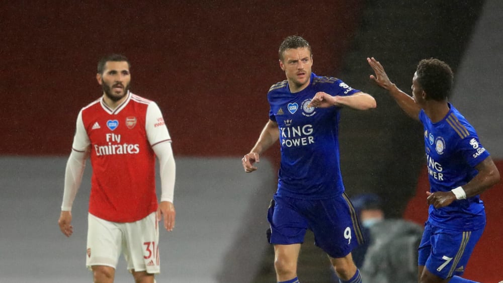 Sicherte Leicester einen Punkt: Jamie Vardy.