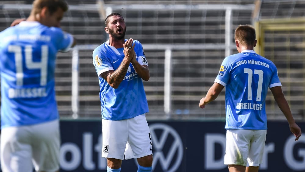 Sascha Mölders ist mit 1860 München im DFB-Pokal ausgeschieden.