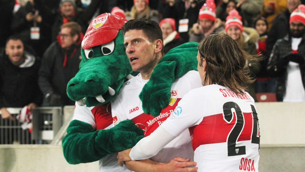 Mario Gomez hat für den VfB Stuttgart getroffen.