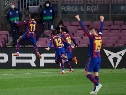 Stürmt aktuell in vorderster Front: Ousmane Dembelé (#11), der zuletzt das schmeichelhafte 1:0 gegen Valladolid besorgte.