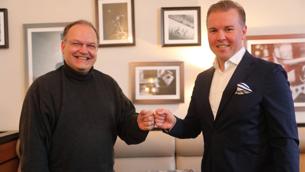 Arbeiten beim SVWW künftig zusammen: Geschäftsführer Nico Schäfer (l.) und Paul Specht.