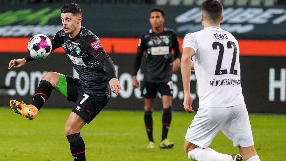 Milot Rashica verpasste den Ausgleich in Gladbach nur knapp.