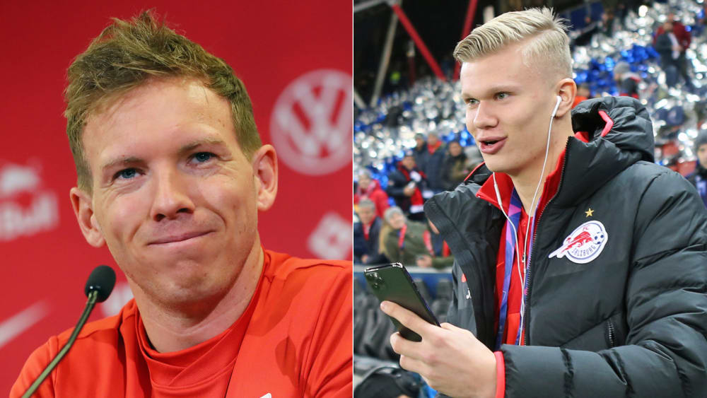 Bald zusammen in Leipzig? Julian Nagelsmann würde Erling Haaland gerrne verpflichten.