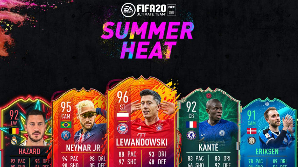 Ausgewählte Spezialkarten kehren mit dem Summer Heat-Event in FUT 20 zurück.