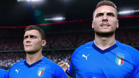 Stars der "Squadra Azzurra" wie Ciro Immobile (r.) sind aktuell in PES 2020 erhältlich.