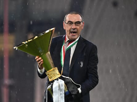 Maurizio Sarri ist Trainer von Juventus.