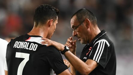 Cristiano Ronaldo und Juve-Coach Maurizio Sarri