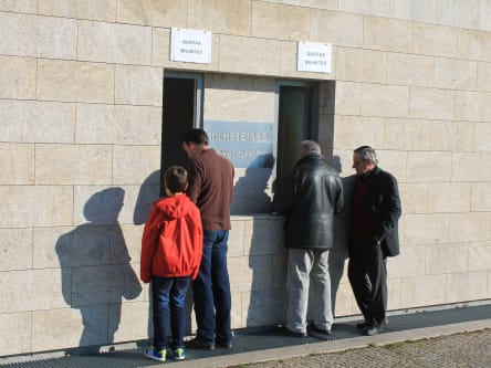 Kartenschalter bei Gil Vicente