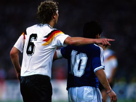 Diego Maradona und Guido Buchwald