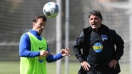 Auf Vladimir Darida (l.) muss Hertha-Trainer Bruno Labbadia verzichten.
