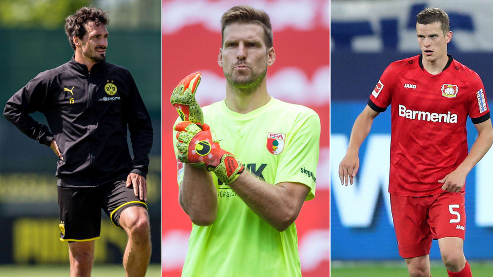 Sie gehören zum Kernteam des Spieler-Bündnisses: Dortmunds Mats Hummels, FCA-Keeper Andreas Luthe und Leverkusens Sven Bender (v.l.).