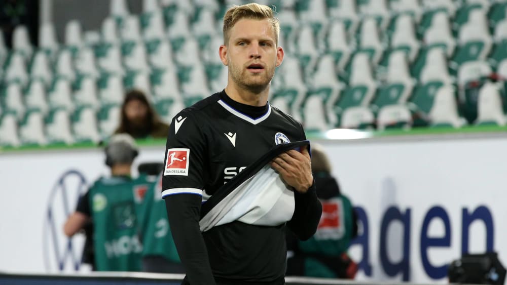 Hertha-Leihgabe Arne Maier hat bisher auch bei Arminia Bielefeld weniger Spielpraxis als erhofft.