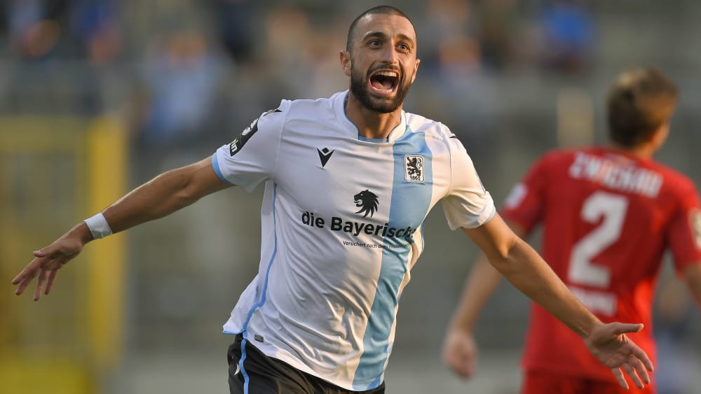 Doppelpacker: Efkan Bekiroglu sorgte mit zwei Treffern für den ersten Saisonsieg für 1860 München.