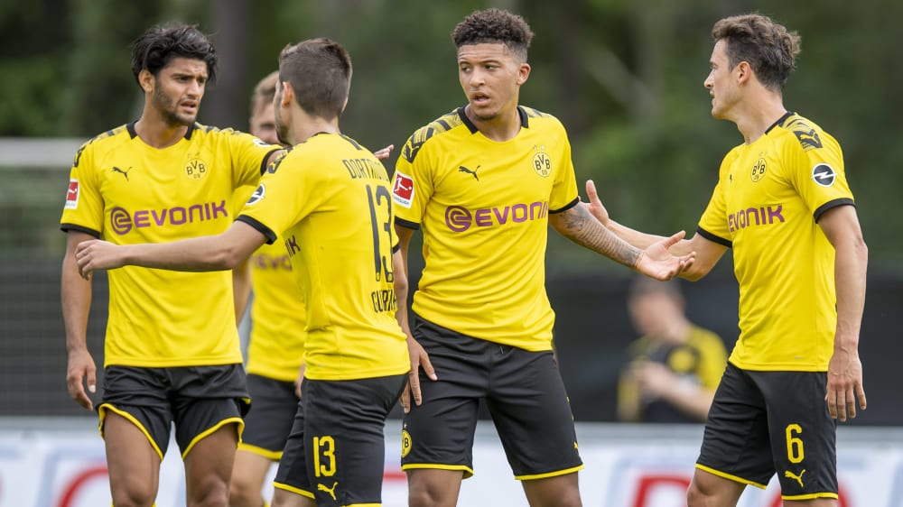 Sehr auffällig: Dortmunds Jadon Sancho (2. v. re.) erzielte drei Tore gegen Zürich.