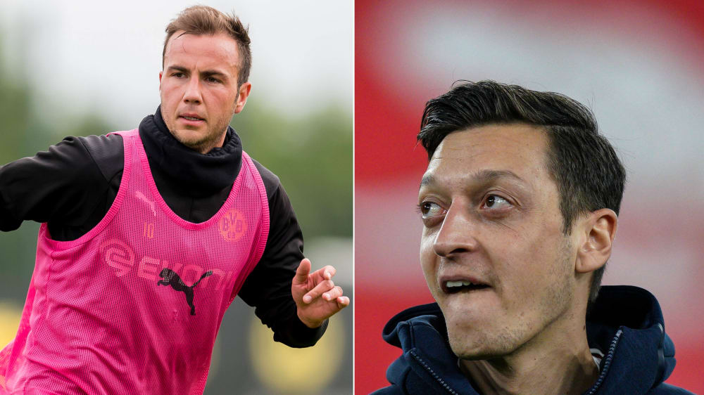 Mario Götze (l.) und Mesut Özil