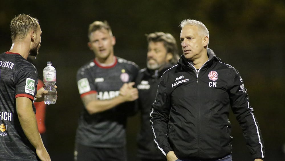 Spitzenreiter mit RWE: Trainer Christian Neidhart.