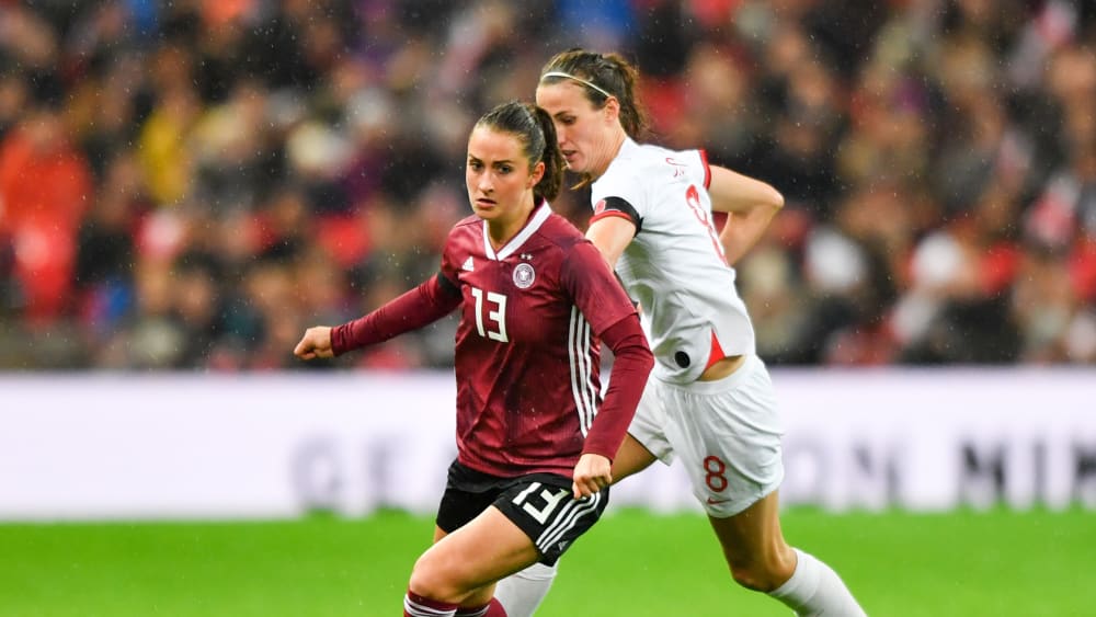 Sara Däbritz im November 2019 gegen England