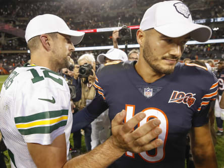 Aaron Rodgers und Mitchell Trubisky