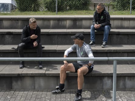 Erfolgreiches Trio: Sportchef Alain Sutter, Trainer Peter Zeidler und Präsident Matthias Hüppi (v.li.).