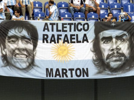 Heldenverehrung: In Argentinien genießt Diego Armando Maradona einen ähnlichen Heldenstatus wie Ernesto "Che" Guevara.