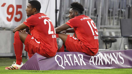 David Alaba und Alphonso Davies sind Profis beim FC Bayern München.