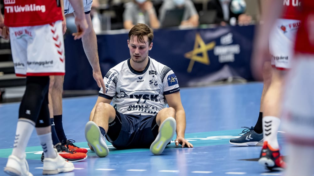 Niedergeschlagen: Flensburgs Magnus Abelvik Röd.