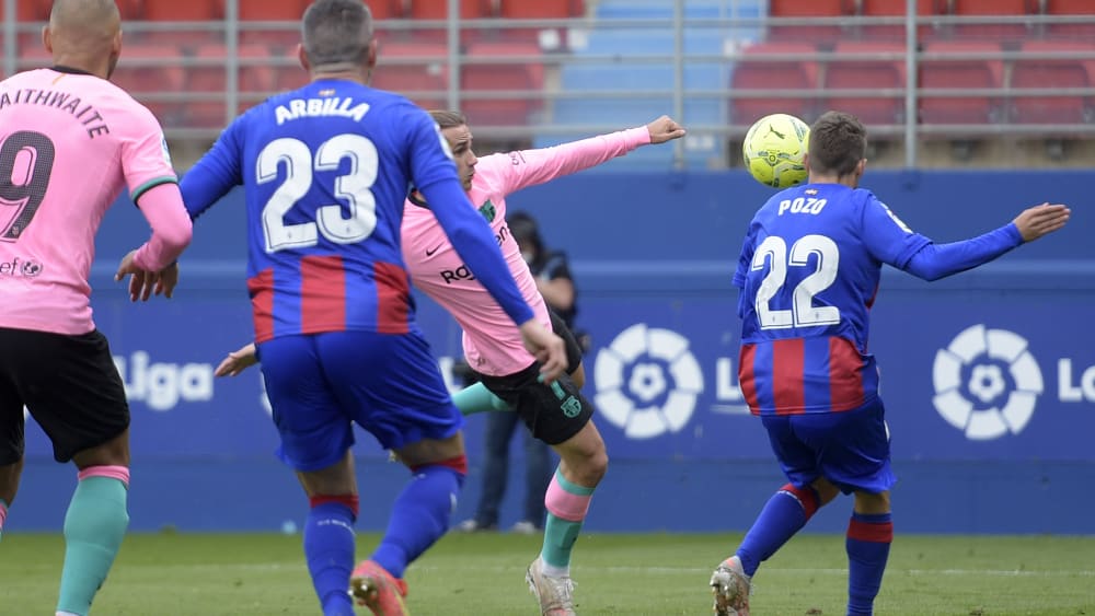 Artistisch: Antoine Griezmann setzte den Ball in dieser Szene in den Winkel und sorgte so für den Sieg.