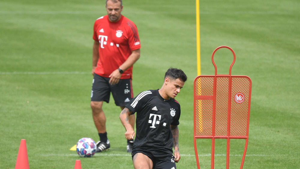 Philippe Coutinho und Hansi Flick