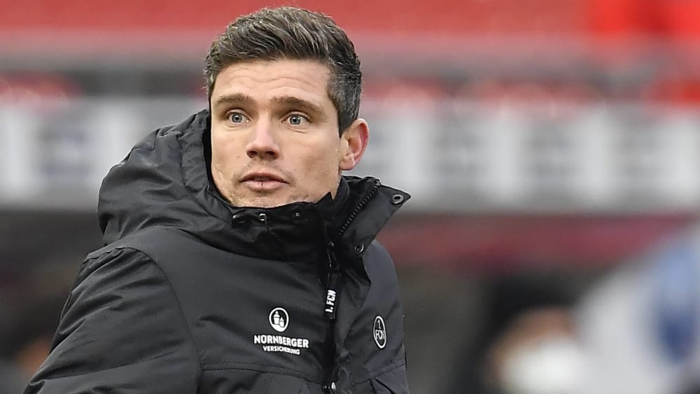 Nürnbergs Chefcoach Robert Klauß muss erneut auf Felix Lohkemper verzichten.