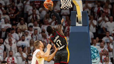 Koszalin 30.08.2026 Koszykowka Kwalifikacje do Mistrzostw Swiata w koszykowce mezczyzn 2027 --- FIBA Basketball World Cup 2027 European Qualifiers match in Gdansk: Polska - Niemcy N Z Dennis Schroder Fot. Marcin Jasinski Arena Akcji NEWSPIX.PL --- newspix.pl PUBLICATIONxNOTxINxPOL
