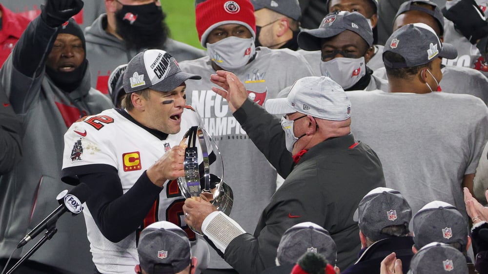 Zum zehnten Mal das bekannte Gefühl: Tom Brady zog erneut in den Super Bowl ein - dieses Mal mit den Buccaneers.