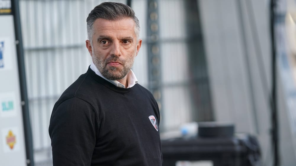Er will Wiedergutmachung für das 1:4 gegen Mannheim: FCI-Coach Tomas Oral.