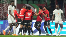 Ägypten jubelt über den Treffer zum zwischenzeitlichen 3:1 durch Mohamed Salah.