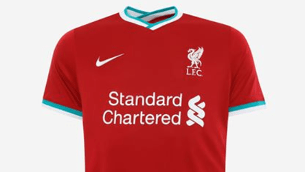 Mit blaugrünen Akzenten: Das neue Heimtrikot des FC Liverpool.