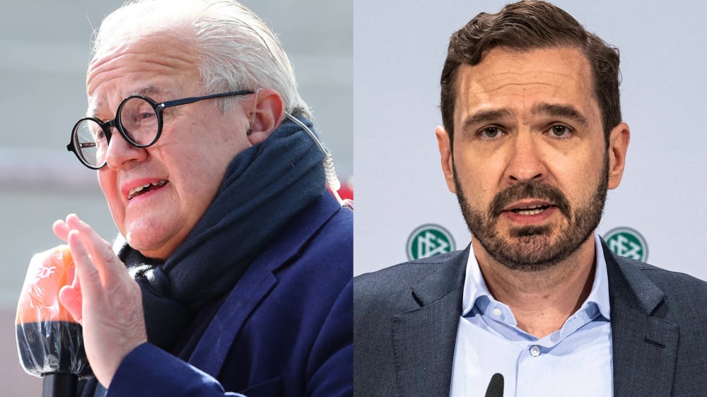 Wie geht es weiter? DFB-Präsident Fritz Keller (li.) und DFB-Generalsekretär Friedrich Curtius.