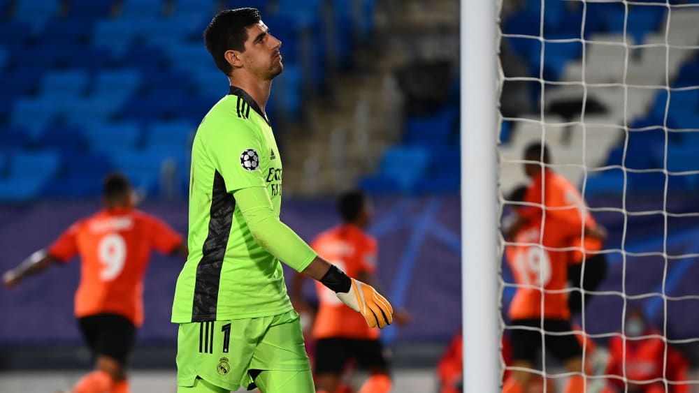 Seine Vorderleute ließen ihn zu oft im Stich: Real Madrids Schlussmann Thibaut Courtois.