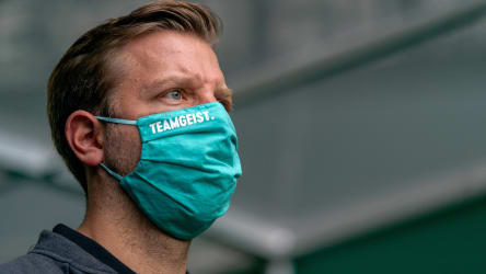 Werder Bremens Trainer Florian Kohfeldt kämpft.
