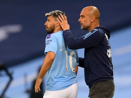 Sergio Aguero, Pep Guardiola