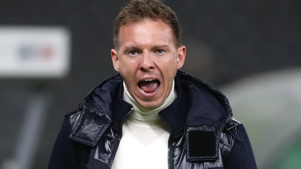 Lobte seine Mannschaft für die zweite Hälfte: Leipzigs Trainer Julian Nagelsmann.
