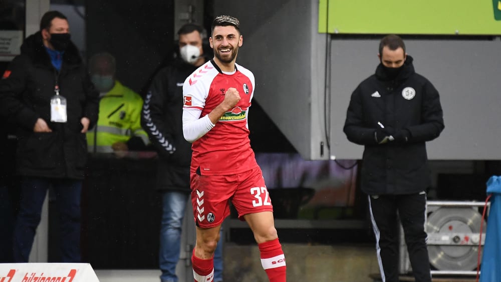 Strahlemann: Vincenzo Grifo beim Torjubel.