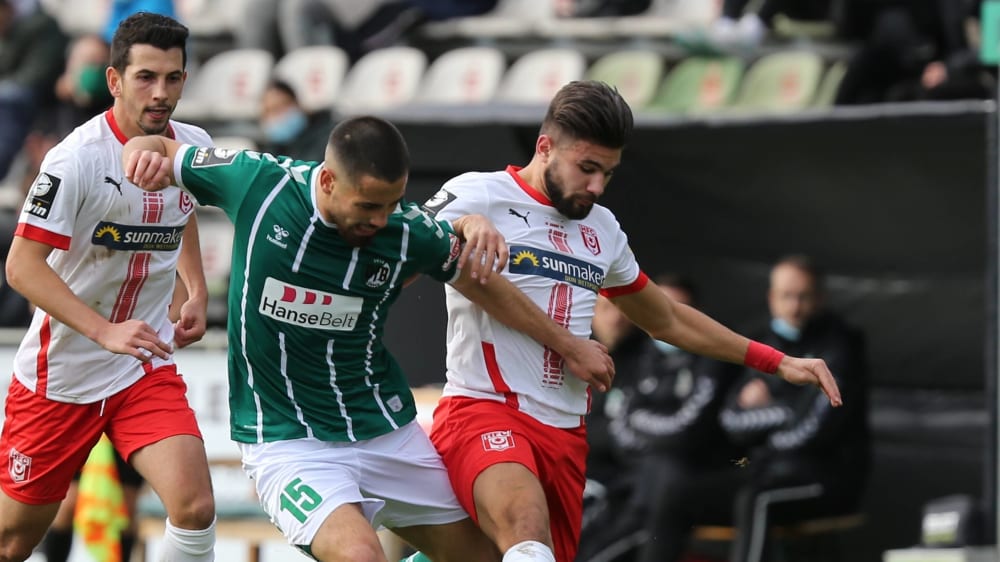 Trotz Kampfgeist mussten sich Ersin Zehir und seine Teamkollegen gegen Halle geschlagen geben.