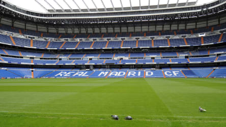 Leeres Estadio Santiago Bernabeu