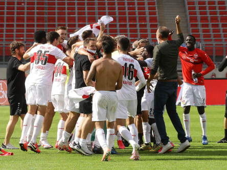 Der VfB jubelt - nicht nur über das 6:0 in Nürnberg.