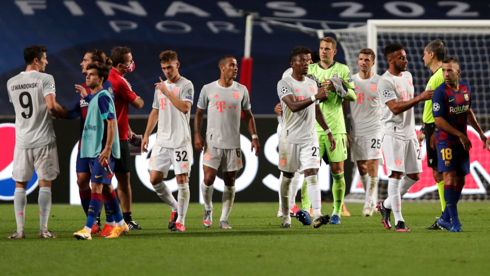 Der FC Bayern München feiert in Lissabon ein 8:2 über Barça.