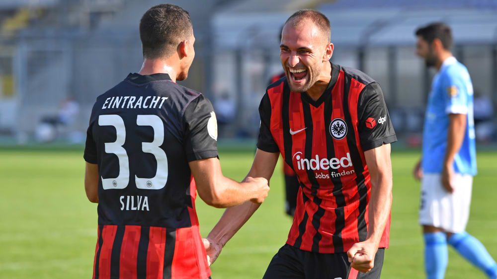 André Silva und Bas Dost